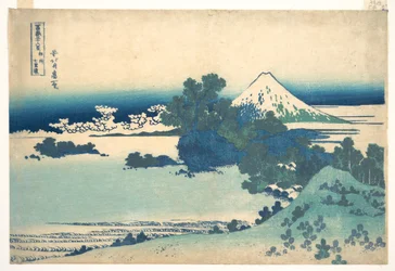 Shichirigahama, dans la province de Sagami (Sōshū Shichirigahama), tiré de la série « Les trente-six vues du mont Fuji » (Fugaku sanjūrokkei)
