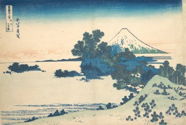 Shichirigahama dans la province de Sagami, de la série Trente-six vues..., ca. 1830-32