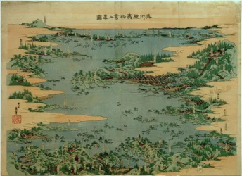 Shiogama et Matsushima dans la province de Mutsu
