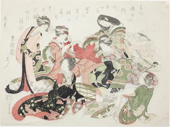 Six femmes assises autour d
