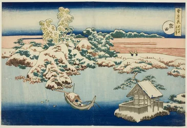 « Neige sur la rivière Sumida », extrait de la série « Neige, Lune et Fleurs »