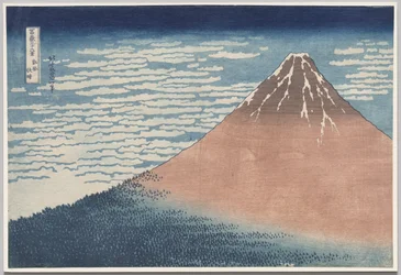 Vent du sud, ciel clair, de la série Trente-six vues du mont Fuji