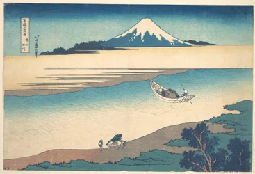 La rivière Tama dans la province de Musashi (Bushū Tamagawa), tiré de la série « Les trente-six vues du mont Fuji » (Fugaku sanjūrokkei)