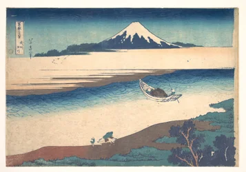 La rivière Tama dans la province de Musashi (Bushū Tamagawa), tiré de la série « Les trente-six vues du mont Fuji » (Fugaku sanjūrokkei)