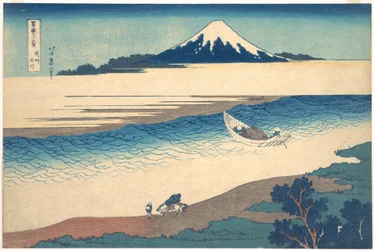 La rivière Tama dans la province de Musashi (Bushū Tamagawa), tiré de la série « Les trente-six vues du mont Fuji » (Fugaku sanjūrokkei)