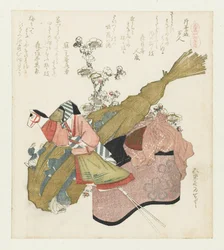 Visite du temple pendant la fête de Hatsuuma (Une série avec des chevaux)