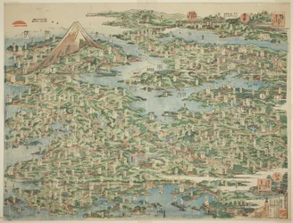 Les Lieux Célèbres du Tokaido en Une Vue (Tokaido meisho ichiran)