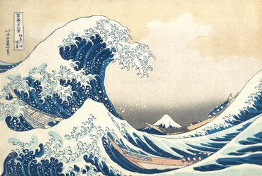 La Grande Vague de Kanagawa, vers 1830 (estampe sur bois)