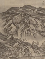 Paysage rocheux, vers 1887