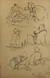 Croquis de figures légendaires d