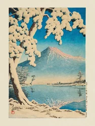 Fuji sous la neige, Tagonoura (1932)