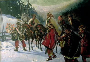 Mariage hucul, 1909