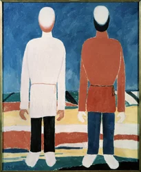 Deux figures masculines