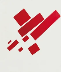 Huit rectangles rouges