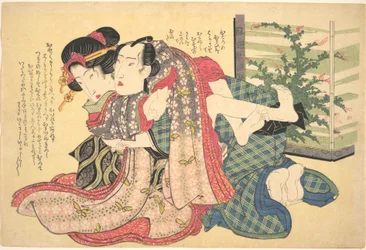 Un couple enlacé
