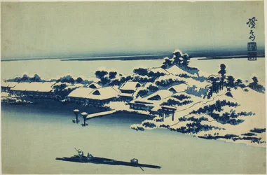 Neige sur la rivière Sumida