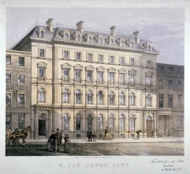 No 8 Old Jewry, City de Londres, vers 1865