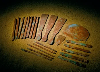 Égypte; Archéologie; Ancien Empire; Saqqara, Tombe de Qar, Qar, Médecin, cuivre, outils,...