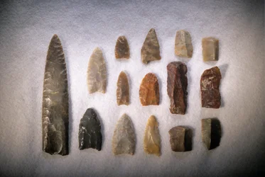 Premiers Américains; Pointes de Clovis; Blackwater Draw; Nouveau-Mexique; site type pour Clovis, 2000 (photo)