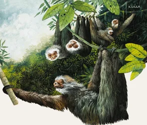 Paresseux à deux crapauds