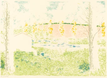 Paysage avec maison