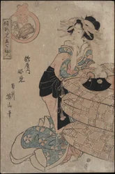 Courtisane Sugatami dans la maison Tsuruya