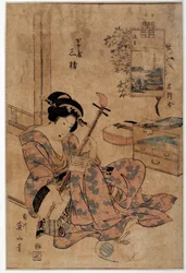 Art japonais : musicien