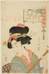 La rivière précieuse des pluviers (Chidori Tamagawa), de la série "Six rivières précieuses à la mode (Furyu Mu Tamagawa)"