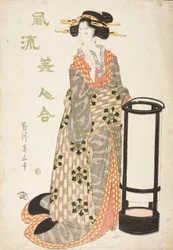 Femme près d