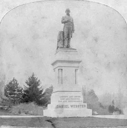 Statue de Daniel Webster, Central Park, New York, USA, fin du XIXe ou début du XXe siècle