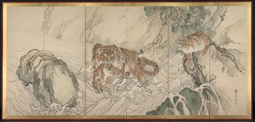 Famille de tigres, début des années 1800