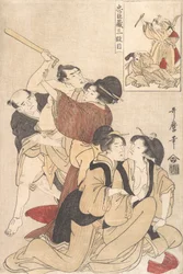 Chushingura Acte III, vers 1800