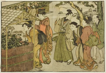 Exposition de chrysanthèmes, du livre illustré "Livre d