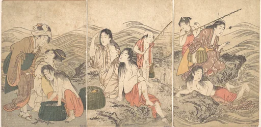 Jeunes pêcheuses et baigneuses, 1791