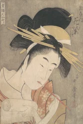 Hanamurasaki du Tamaya, de la série Sept Komachi des quartiers de plaisir
