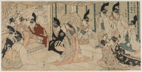Scène adaptée de la pièce Le Trésor des loyaux vassaux (Chushingura)