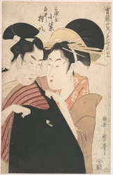 Les amants Miura-ya Komurasaki et Shirai Gonpachi