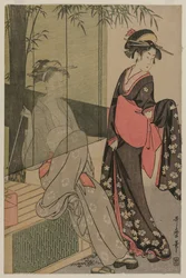 Deux femmes près d