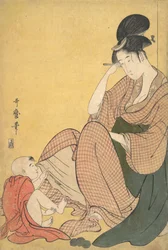 Femme et enfant, vers 1794-95