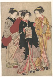 Deux geishas en promenade