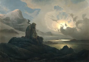 Paysage côtier avec personne
