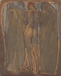Nu féminin (oil on board)