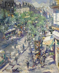 Le boulevard de Sébastopol à Paris, 1923