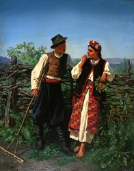 À la clôture en osier, 1863