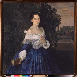 Une femme en bleu (Portrait d