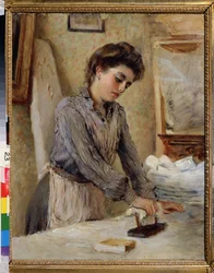 La repasseuse - Femme repassant