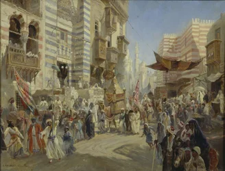 La Remise du Tapis Sacré au Caire, 1876