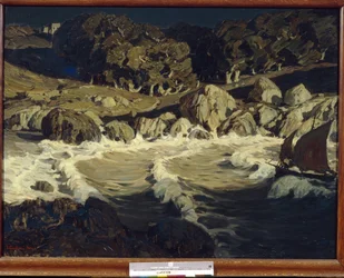 Paysage de mer la nuit