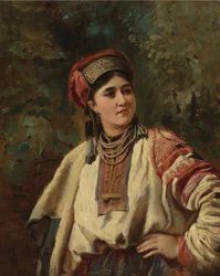 Femme en costume national