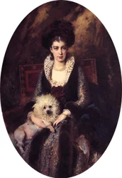 Maria Alekseevna Makovskaya par Konstantin Makovsky (1839-1915)